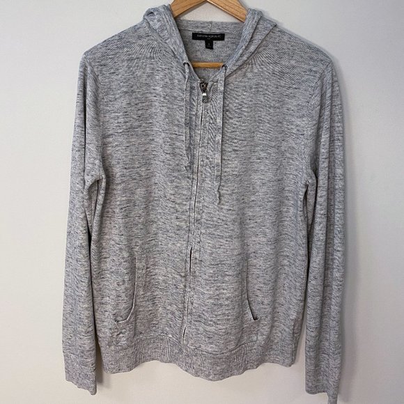 Banana Republic Factory Other - Lightweight Front Zip Hoodie (Heathered Grey)